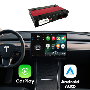 โมดูลอะแดปเตอร์เชื่อมต่อ Wireless CarPlay Android Auto สำหรับ <span class=keywords><strong>Tesla</strong></span> <span class=keywords><strong>Model</strong></span> 3 <span class=keywords><strong>Model</strong></span> Y <span class=keywords><strong>Model</strong></span> X <span class=keywords><strong>S</strong></span> อัปเกรดหน้าจอ OEM - Product Image 1