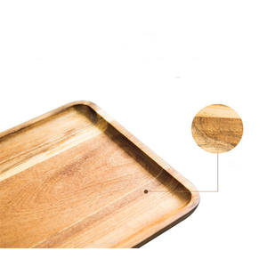 סיטונאי עץ מגש בית מלבני תה מגש עץ לחם מגש - Product Image 5