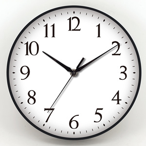 Simple Style <b>Plastic</b> Quartz Wall Clock Round with Custom logo Easy to Read for Living Room Office School Home Decoration - Product Image 3