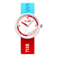 T118 Serie Herren- und Damen-Sportuhr mit Legierungsgehäuse, Quarz-Zeigeranzeige, Modisches Silikonarmband Quarzuhr