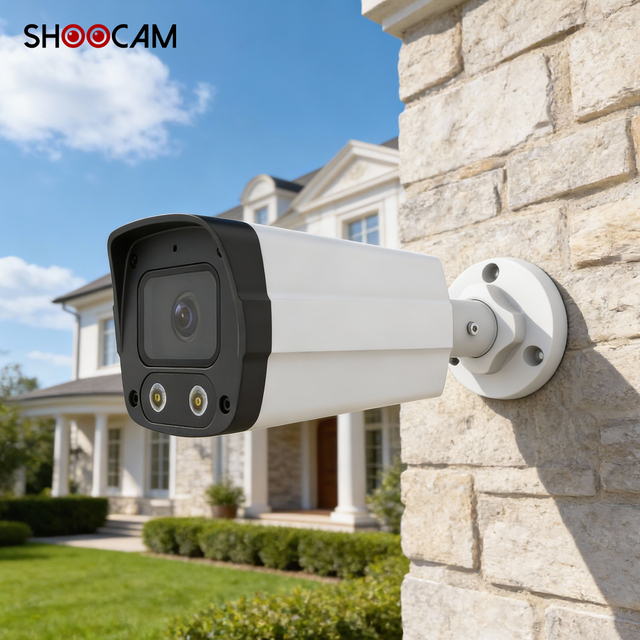 12MP POE NVR 4K 8MP Camera ShooCam Color IP67 Waterproof Poe Ip Camera Ai Cctv Night Vision Network Camera Human Detection