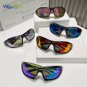 แว่นกันแดดปั่นจักรยาน UV400 แบบกำหนดเอง ฟิล์มสีมองกลางคืน ป้องกันลม กรอบ PC แว่นตากีฬากลางแจ้งสำหรับผู้ชาย - Product Image 1