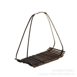 Bamboo Raft <b>Basket</b> Handmade Bamboo Woven Serving <b>Tray</b> For Dessert Fruit Pastry Desktop Ornament Hotel Decoration - Product Image 5