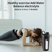 Bouteille shaker en Tritan pour le sport et la gym, en plastique, pour protéines, vente en gros, nouveauté