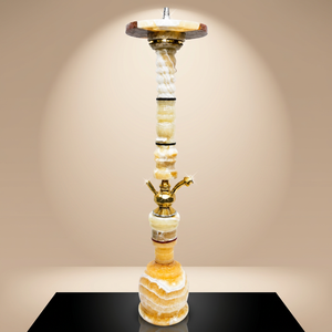 Chicha de luxe en marbre, haute et fine, avec finition laquée, type droit, ensemble complet d'accessoires - Product Image 6