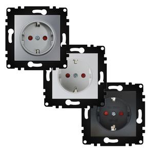 Marco de PC para 2 módulos, color negro, ideal para montaje en paredes y organización de componentes tecnológicos. - Product Image 1