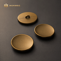 Boutons en alliage de zinc HONMEO OEM 15 mm pour vêtements, boutons métalliques personnalisés avec logo, boutons à tige métallique