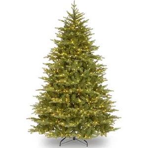 Árbol de Navidad Artificial para interior, árbol de Navidad de lujo, PVC completo, verde, preiluminado, Festival, 7,5 pies