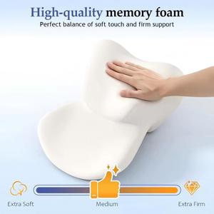 Coussin de tête réglable pour chaise de jeu et de bureau, coussin ergonomique en mousse à mémoire de forme pour le soutien du cou avec sangle réglable - Product Image 5