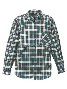 Camicie Classiche a Quadri da <span class=keywords><strong>Uomo</strong></span>, Maniche Lunghe, in Flanella di Cotone Spazzolato - Product Image 5