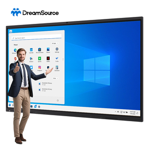 กระดานอัจฉริยะแบบอินเทอร์แอคทีฟระบบคู่ ขนาด 55 65 75 นิ้ว สำหรับการสอน กระดานไวท์บอร์ดดิจิทัลพร้อมหน้าจอสัมผัส LCD - Product Image 1