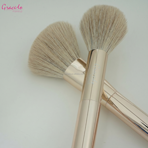 Juego de Brochas de Maquillaje de Doble Punta OEM ODM, Brochas Profesionales para Rostro y <span class=keywords><strong>Ojos</strong></span>, Mango de Metal, Empaque con Logotipo Personalizado para Venta al Por Mayor - Product Image 5