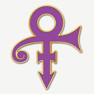 Pin esmaltado con símbolo de artista Prince, muestra gratis, Pin esmaltado personalizado, sin mínimo de Metal, esmalte duro suave, Pin de solapa con purpurina púrpura - Product Image 3