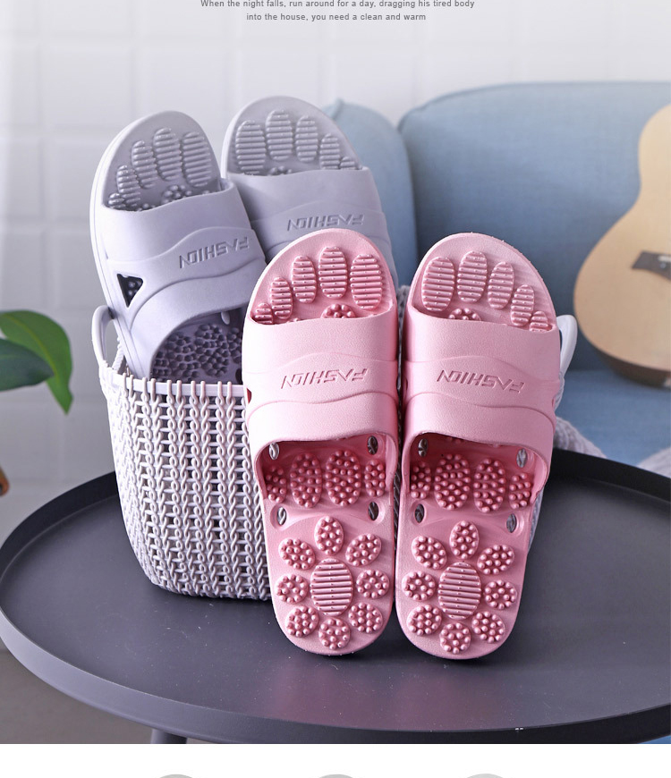 Women Men Thick Platform Slides Indoor Bathroom Slippers EVA Home Shoes
