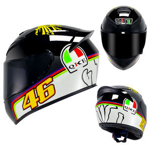 Gran oferta, de cara completa Knight cascos de motocicleta, logotipo personalizado de seguridad para todas las estaciones, Material ABS, certificación DOT, OEM personalizado - Product Image 6