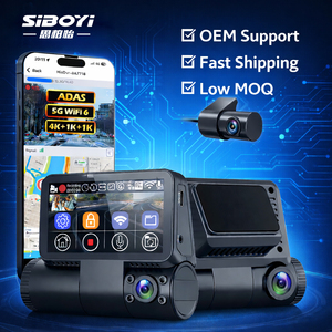 Caméra embarquée triple canal 4K, avant 4K, arrière et habitacle 1080P, <span class=keywords><strong>Sony</strong></span> IMX675, GPS, WiFi 5 GHz, <span class=keywords><strong>G</strong></span>-Sensor, vision nocturne, surveillance de stationnement 24h/<span class=keywords><strong>24</strong></span>, DVR - Product Image 1