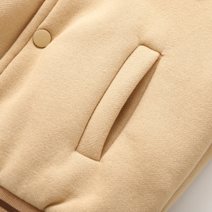 Veste d'hiver chaude et épaisse en polaire pour enfants, adorable broderie d'ours, fermeture à boutons, <span class=keywords><strong>manteau</strong></span> d'extérieur confortable - Product Image 4