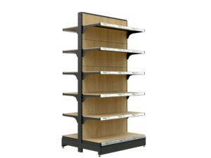 Estantes de Supermercado Minimalistas de Moda, Exhibidores Metálicos Blancos Mate para un Aspecto Limpio en Farmacias y Clínicas - Product Image 1