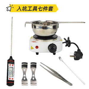 Pot à cire électrique 2L pour la fabrication de bougies, <span class=keywords><strong>kit</strong></span> de bricolage pour la fabrication de bougies à la cire de soja - Product Image 5