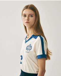 Chemise d'été rétro de football avec revers T-shirt imprimé à manches courtes de South Fashion pour les fans de football - Product Image 6