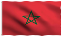 Drapeau national marocain de haute qualité, nouveau design, 3x5 pieds, drapeau du Maroc