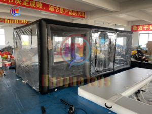 <span class=keywords><strong>Prix</strong></span> d'usine, housse de voiture transparente en PVC, imperméable, résistante aux UV, abri de voiture, tente de <span class=keywords><strong>garage</strong></span> gonflable, housse de voiture à vendre - Product Image 3