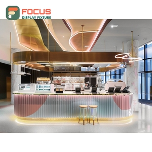 Modern Coffee Display Rack Bean Bag <b>Shelf</b> Walnut Finish Store Product Display Rack - Product Image 4