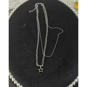 Vendita calda di tendenza Boho simpatici gioielli Punk per bambini luna stella collana di perle di fiori per ragazze alla moda all'ingrosso - Product Image 1