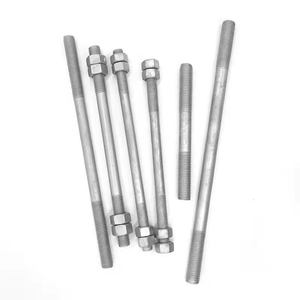 Perno de doble armadura Quan Pham de 3/4 pulgadas x 12 pulgadas con 4 tuercas, acabado galvanizado en caliente de alta calidad según ASTM A-153, precio al por mayor - Product Image 1