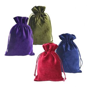 Sacs cadeaux en velours, pochettes à cordon en velours, sacs à bijoux en velours - Product Image 1