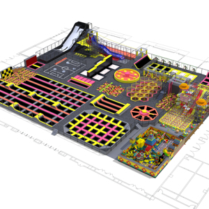 Parc <span class=keywords><strong>de</strong></span> trampolines commerciaux avec <span class=keywords><strong>de</strong></span> nombreux jeux comme un parcours <span class=keywords><strong>ninja</strong></span>, nouveau parc <span class=keywords><strong>de</strong></span> trampolines - Product Image 1