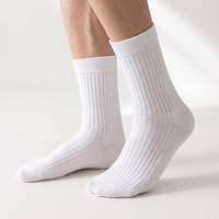 Chaussettes en coton pour hommes personnalisées, de haute qualité, confortables, respirantes, chaussettes habillées décontractées pour le travail, avec boîte cadeau pour un usage quotidien