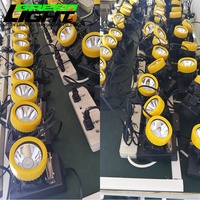 Lampada Frontale Ricaricabile a LED per Minatori, Luce da Cappello per Elmetto da Lavoro