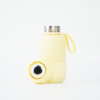 Bouteille d'eau pour enfants en acier inoxydable isolée sous vide, écologique, 18 oz (500 ml), 100 % étanche, réutilisable, en forme de champignon