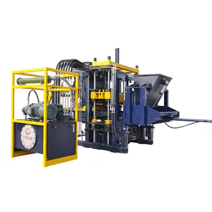 Mesin pembuat bata hidrolik otomatis mesin blok semen Paving Hallow Interlock mesin blok semen untuk dijual QTA10-2000
