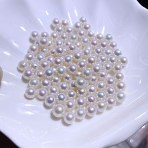 Perles de culture d'eau douce naturelles, rondes, entièrement percées, petites, en forme d'ampoule, en vrac, pour la fabrication de bijoux DIY - Product Image 3