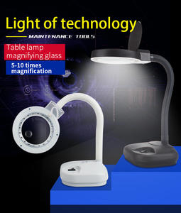 Lámpara de mesa LED pequeña de alta calidad, luz de lupa de 5/10 veces, Material acrílico, lectura, reparación electrónica, soldadura, hombres mayores - Product Image 5