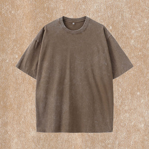 Camisetas de Alta Calidad con Lavado Ácido para Hombre, Estilo Retro Vintage, Algodón Premium de 260g para Moda Urbana - Product Image 1