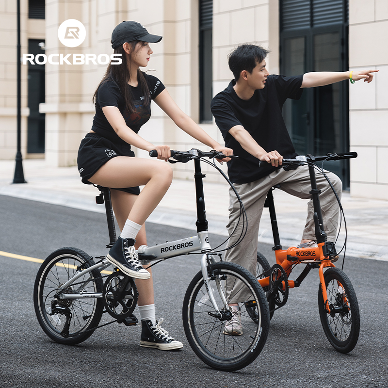 ROCKBROS 折りたたみ自転車 20インチ 8速シフト 男性女性通勤用