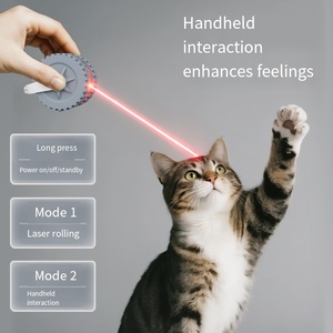 Jouet interactif intelligent de boule de chat boule de roulement automatique électrique avec la queue USB chargeant le jouet d'animal familier pour des chats et des chiens - Product Image 2