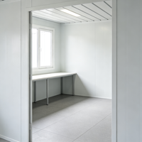 Maisons conteneurs modulaires préfabriquées de luxe, style moderne, démontables, portables, 10 pieds, 20 pieds, 40 pieds, en kit plat