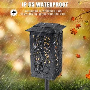 ไฟตกแต่งสวน RGB แบบ LED กันน้ำ IP65 ใช้พลังงานแสงอาทิตย์ สำหรับรั้ว สนามหญ้า โคมไฟสนามหญ้า ABS 600mah ใช้พลังงานแสงอาทิตย์ - Product Image 4