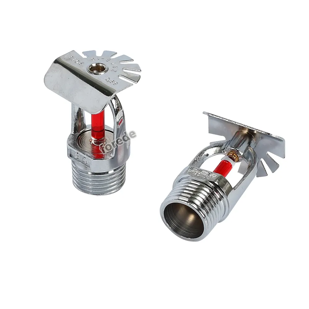 FOREDE Brass K8.0 Standard Vertical Sidewall Fire Sprinkler For Fire Fighting System