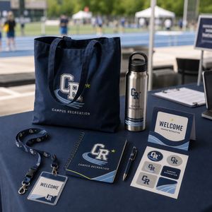 Kit de bienvenue personnalisé pour campus et événements, sac promotionnel OEM ODM avec sac fourre-tout, cordon, bouteille, carnet, stylo et badge - Product Image 3