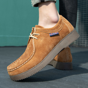 Scarpe da <span class=keywords><strong>Uomo</strong></span> Nuove Scarpe Casual in Pelle di Tendenza con Cuciture Cento Infradito Piatti Fodera Traspirante con Suola Elastica - Product Image 2