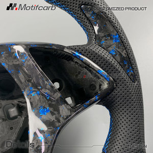 Volante Deportivo Personalizado de Fibra de Carbono Forjado Azul para Corvette C7 ZR1 Z06 Z51 Grand Sport Coupe para Chevrolet Camaro ZL1 2013-2019 - Product Image 4