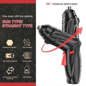 Classique 3.6V petit <span class=keywords><strong>tournevis</strong></span> 47 pièces ensemble outils ménagers perceuse sans fil USB Mini multi-fonction <span class=keywords><strong>batterie</strong></span> OEM aliment - Product Image 4