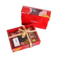 Boîte à plateau de panier-cadeau de fruits/noix avec couvercle paniers cadeaux de nourriture de fruits secs/frais Ramadan bonbons friandises boîte en papier de fruits et légumes