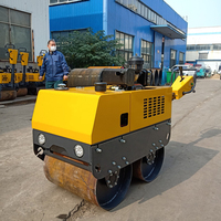Mini petit prix Ce Epa asphalte hydraulique mécanique manuel vibrant béton entraînement complet 500kg 0.5 tonnes marche derrière le rouleau de route