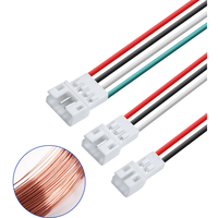 Kabel Harness Konektor Custom PH2.0 XH VH JST TE Molex, Perakitan Kabel Terminal Kawat ke Kawat